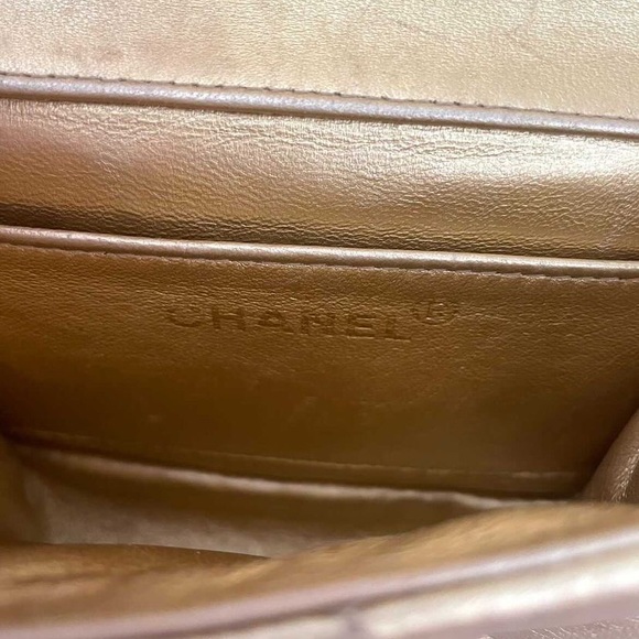 Vintage Chanel Rare Mini Gold Handbag - Picture 8 of 8